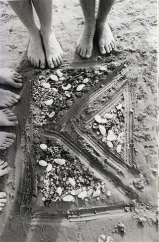 Kolpingjugendlogo aus Sand